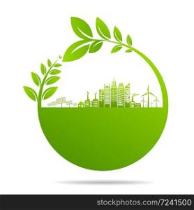 Ecology concept and Environmental ,Banner design elements for sustainable energy development, Vector illustration