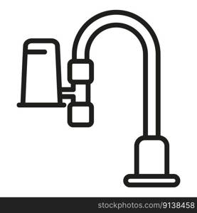 Ecology drink icon outline vector. Water purification. Liquid water tap. Ecology drink icon outline vector. Water purification