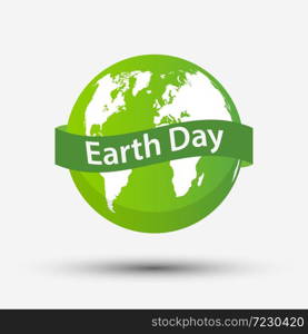 Ecology earth day concept and environment With Eco-Friendly Ideas,Vector Illustration