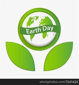 Ecology earth day concept and environment With Eco-Friendly Ideas,Vector Illustration