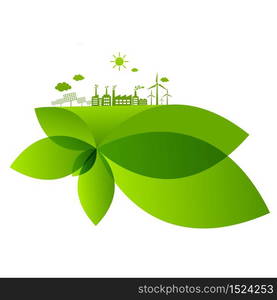 Ecology friendly concept. save world