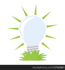 Ecology green bulb.