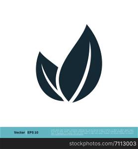 Ecology Icon Leaves Vector Logo Template Illustration Design. Vector EPS 10.