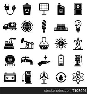 Ecology icon set. Simple set of ecology vector icons for web design on white background. Ecology icon set, simple style