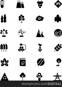 Ecology icons 3 vector image