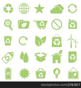 Ecology icons on white background, stock vector
