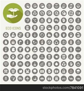 ecology icons set , eps10 vector format