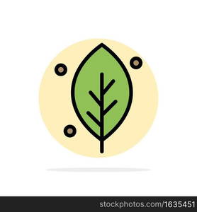 Ecology, Leaf, Nature, Spring Abstract Circle Background Flat color Icon