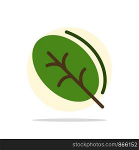 Ecology, Leaf, Nature, Spring Abstract Circle Background Flat color Icon