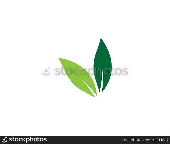Ecology logo template vector icon illustration