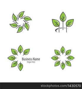 Ecology logo vector icon design
