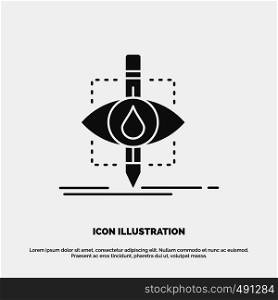 Ecology, monitoring, pollution, research, science Icon. glyph vector gray symbol for UI and UX, website or mobile application. Vector EPS10 Abstract Template background