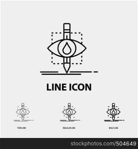 Ecology, monitoring, pollution, research, science Icon in Thin, Regular and Bold Line Style. Vector illustration. Vector EPS10 Abstract Template background