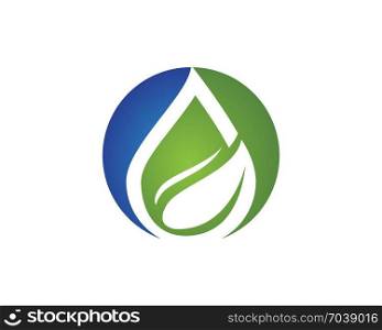 ecology nature element vector icon. Logos of green leaf ecology nature element vector icon