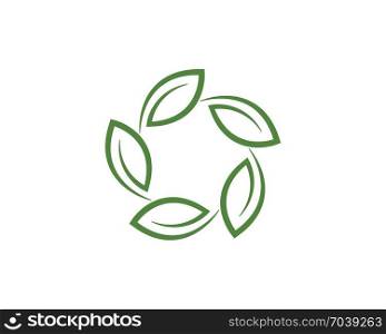 ecology nature element vector icon. Logos of green leaf ecology nature element vector icon