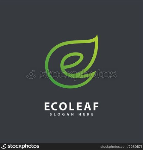 Ecology nature logo element vector 