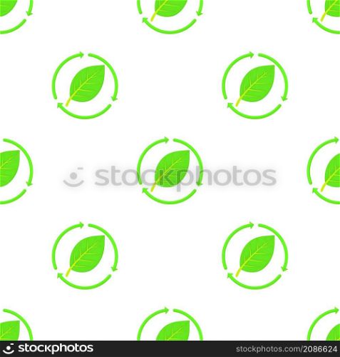 Ecology pattern seamless background texture repeat wallpaper geometric vector. Ecology pattern seamless vector