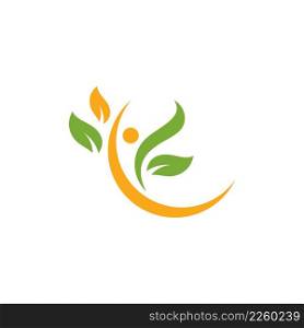 Ecology people nature logo element vector 