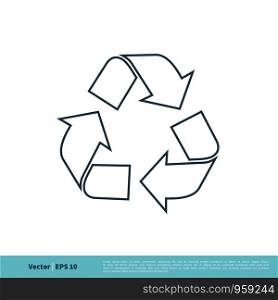 Ecology, Recycle Icon Vector Logo Template Illustration Design. Vector EPS 10.