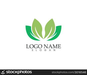 Ecology vector icon logo and symbols template