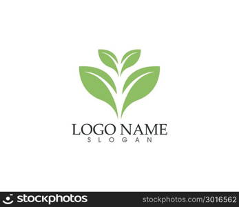 Ecology vector icon logo and symbols template