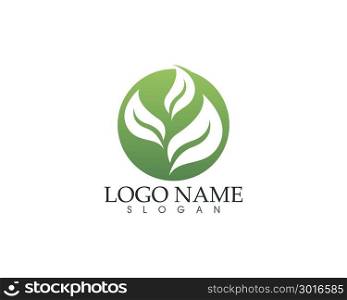Ecology vector icon logo and symbols template