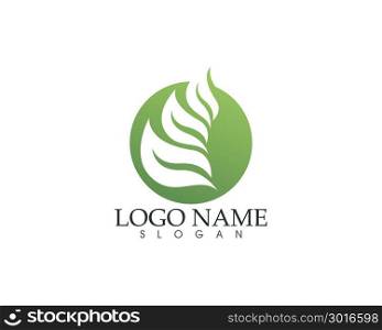 Ecology vector icon logo and symbols template