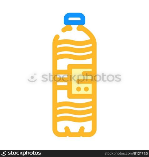 ecology water plastic bottle color icon vector. ecology water plastic bottle sign. isolated symbol illustration. ecology water plastic bottle color icon vector illustration