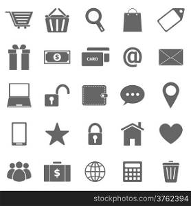 Ecommerce icons on white background, stock vector