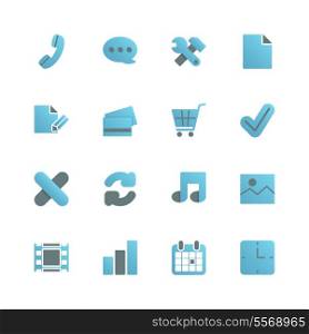 Ecommerce iconset for web store design, gradient with shadow isolated vector illustration