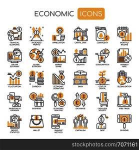 Econimic Elements , Thin Line and Pixel Perfect Icons