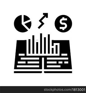 economic history glyph icon vector. economic history sign. isolated contour symbol black illustration. economic history glyph icon vector illustration