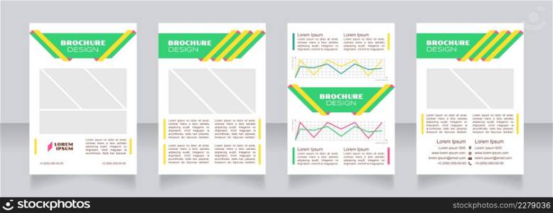 Economic models types blank brochure design. Template set with copy space for text. Premade corporate reports collection. Editable 4 paper pages. Syncopate, Poller One, Arial Regular fonts used. Economic models types blank brochure design