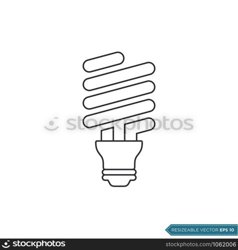 Economical Light Bulb Icon Vector Template Illustration Design