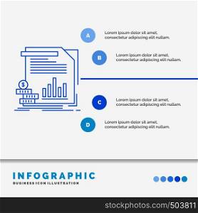economy, finance, money, information, reports Infographics Template for Website and Presentation. Line Blue icon infographic style vector illustration. Vector EPS10 Abstract Template background