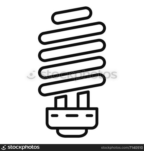 Economy light bulb icon. Outline economy light bulb vector icon for web design isolated on white background. Economy light bulb icon, outline style