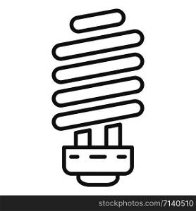 Economy light bulb icon. Outline economy light bulb vector icon for web design isolated on white background. Economy light bulb icon, outline style