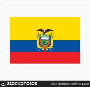 Ecuador Flag Vector Illustration