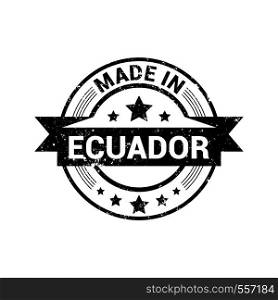 Ecuador stamp design vector