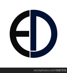 ED letters business logo.