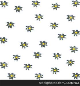 Edelweiss flower background illustration vector