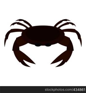 Edible brown crab icon flat isolated on white background vector illustration. Edible brown crab icon isolated