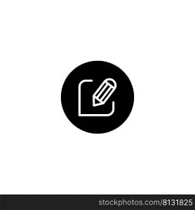 edit icon vector design templates white on background