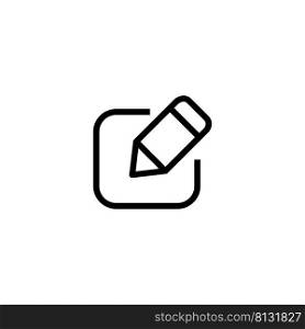 edit icon vector design templates white on background
