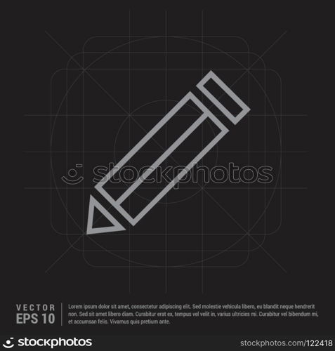 Edit, pencil icon - Black Creative Background - Free vector icon