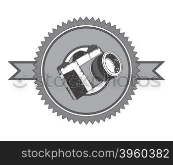 editable camera theme vector graphic art design illustration