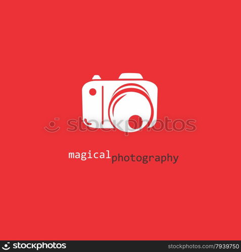 editable camera theme vector graphic art design illustration