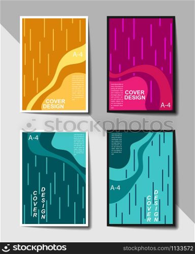 Editable cover design, A4 format. Abstract background for cover design, screensaver, for applications and websites, for business cards, posters and print products.