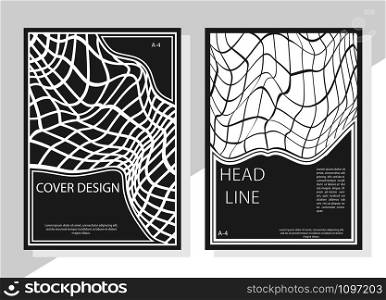 Editable design for the cover, A4 format. Geometric abstract background. for the design of the cover, screen saver, for applications and websites, for business cards, posters and other printed products.