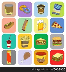 editable food and drink theme vector graphic art design illustration